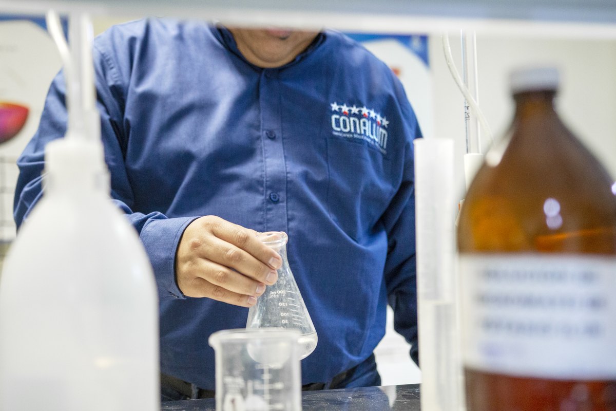 CONALUM quality testing detail